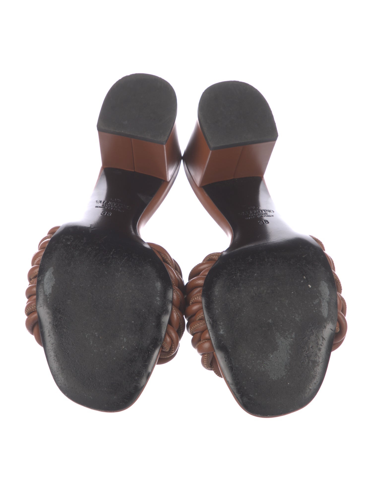 Valentino Leather Slides